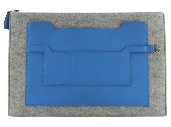 Hermès Sac à main Hermes Too Doo 37 Marron Bleu
