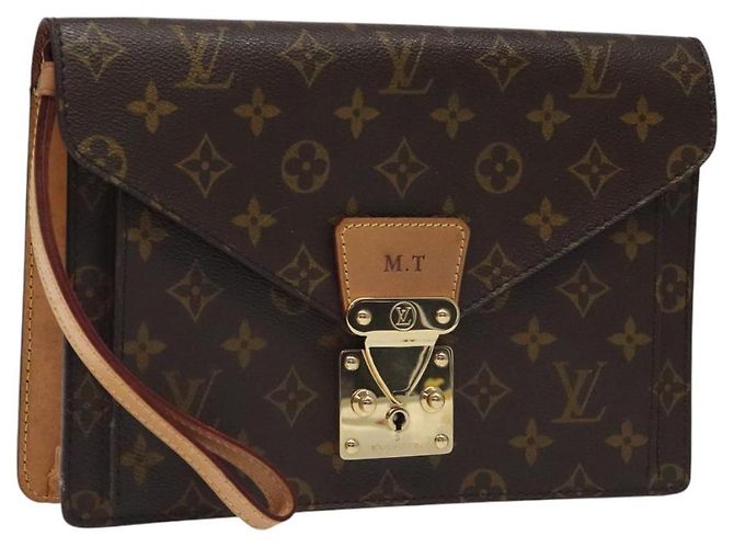LOUIS VUITTON Monogramm Serie Dragonne Handtasche SPO LV Auth BD1141