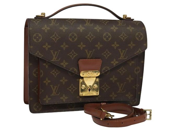 LOUIS VUITTON Monogram Monceau 28 Sac à main M51185 LV Auth BD1270 Monogramme