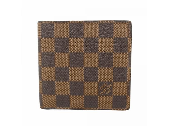 Louis Vuitton Damier Porte-Bie Carte Credit Monet Wallet Damier ebene  ref.2147261
