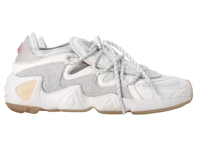 Autre Marque Adidas x 032c FYW S-97 Salvation Sneakers in White Mixed Media Red Dark red Rubber  ref.2148434