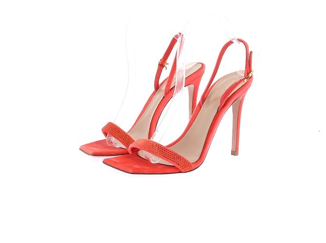 GIANVITO ROSSI Sandalen T.EU 38.5 Samt Orange