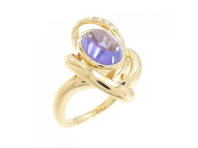 Anillo de Tanzanita Tasaki Pearl