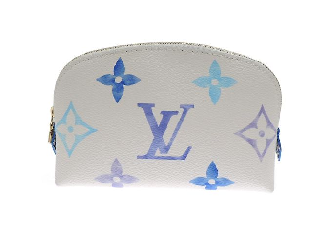Louis Vuitton Pochette Tick PM Damen Tasche Weiß Blau