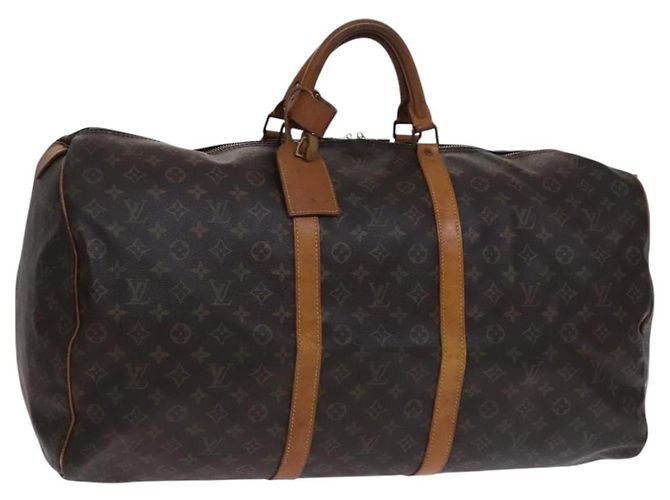 LOUIS VUITTON Monogram Keepall 60 Borsa Boston M41422 LV Auth 116854 Monogramma