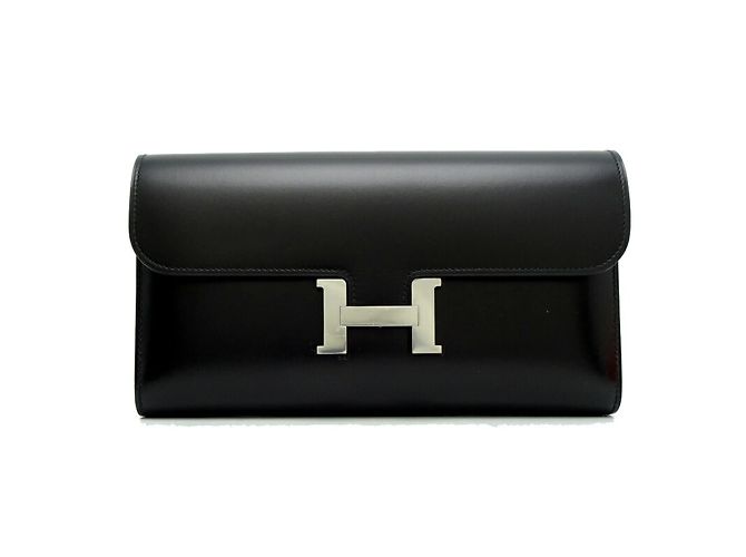 Hermès Portafoglio Donna Hermes Constance Long D Inciso Nero