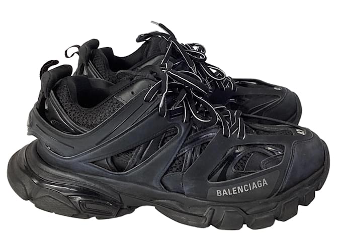 Balenciaga Track Sneakers in Black Polyurethane Plastic  ref.2151148