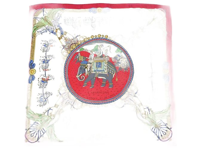 Sciarpa Hermès Carré 90 Rosso Crudo 