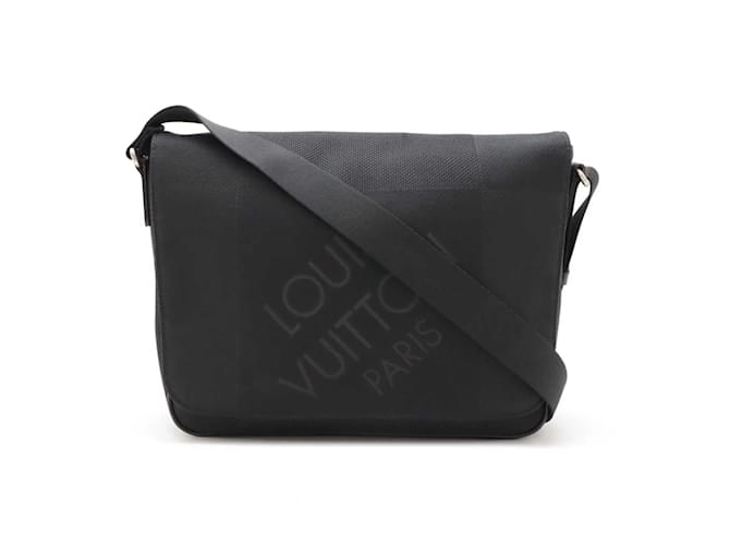 Louis Vuitton Damier Geant Petit Messager Shoulder Bag Black Cloth  ref.2151756