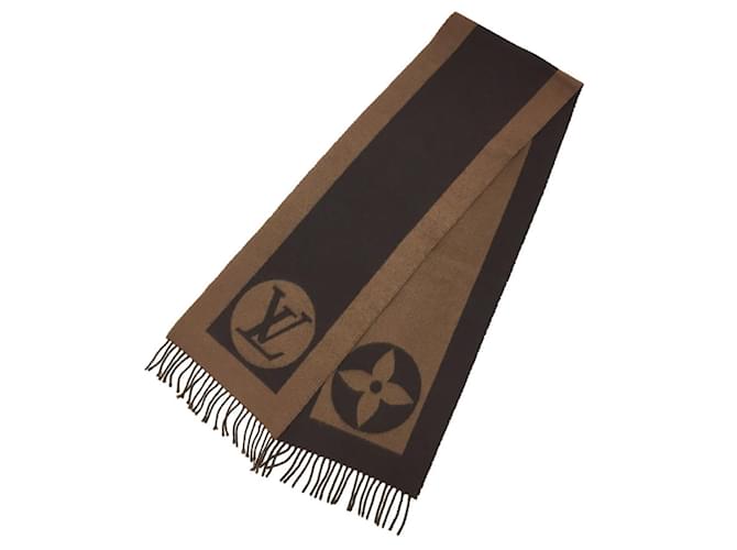 Louis Vuitton Brown Wool and Angora Stole  ref.2151790