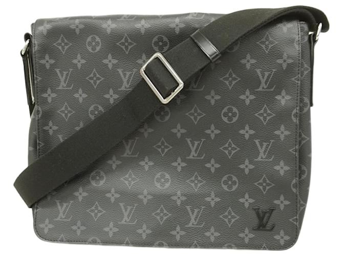Louis Vuitton Monogram Eclipse District MM NM M44001 Shoulder Bag Black  ref.2151948