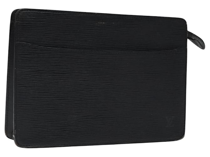 LOUIS VUITTON Epi Pochette Homme Clutch Bag Black Noir M52522 LV Auth 117084 Leather  ref.2152426