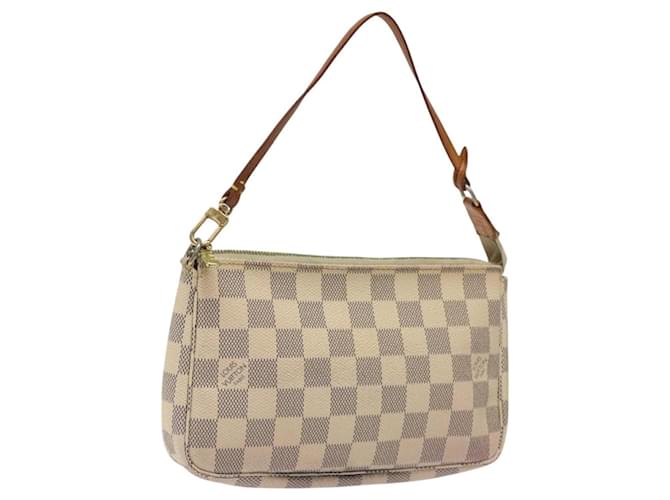 LOUIS VUITTON Damier Azur Pochette Accessoires Pouch N51986 LV Auth MX085  ref.2152439