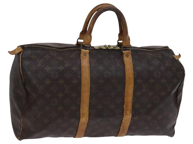 LOUIS VUITTON Monogram Keepall 50 Bolsa Boston M41426 LV Auth BD1432 Monograma