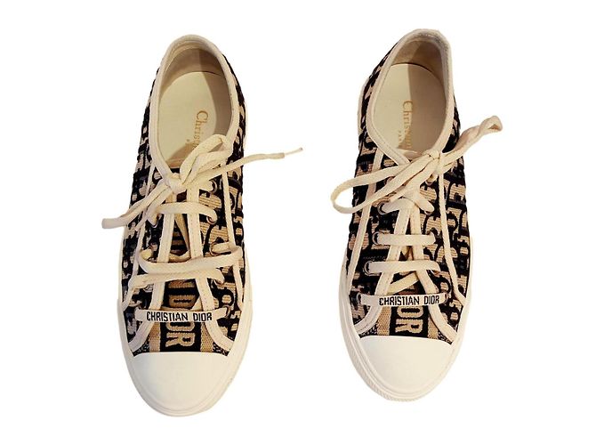 Baskets en toile Walk 'n' Dior Bleu Marine