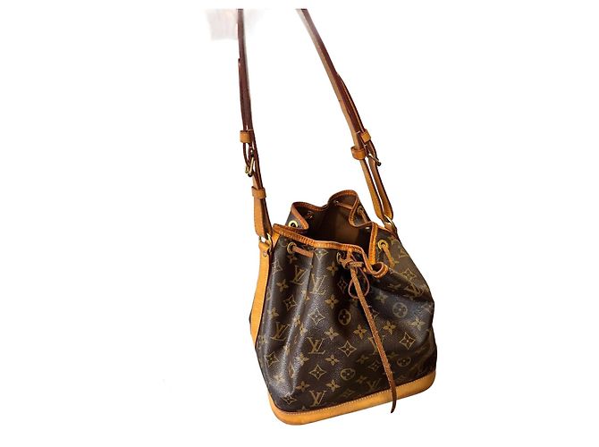 Noe Bolsa tote Louis Vuitton de pele marrom claro e escuro Castanho claro Castanho escuro