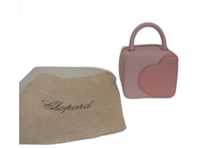 Chopard x Chloë Sevigny Bolsa de ombro de couro rosa Green Carpet