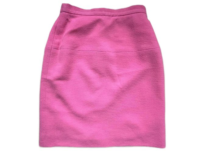 Chanel Tweed Rock Rosa Größe 34 Pink
