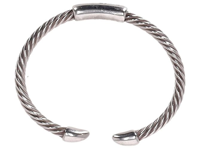 Pulseira de bangles torcida Pomellato 67 em metal prateado Prata