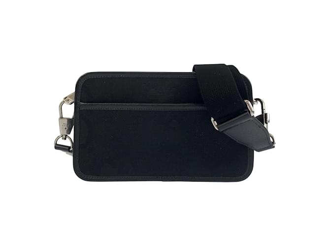 Gucci Jumbo GG Black Shoulder Bag Leather Cloth  ref.2153266