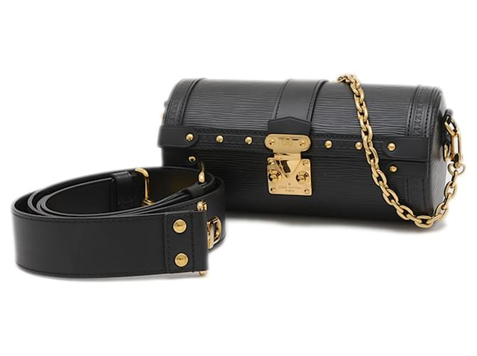 Louis Vuitton Epi Papillon Trunk 2WAY Bag Black Leather  ref.2153387
