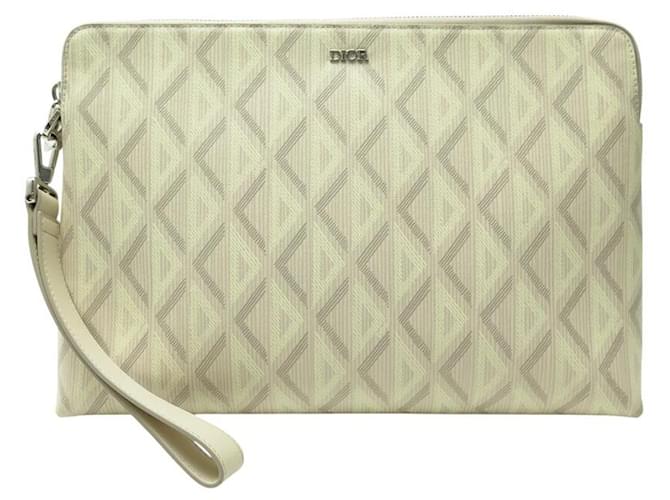 NINE POCKET BAG CHRISTIAN DIOR CANVAS CD DIAMOND BEIGE 2ESCA251DCO-H110 Cloth  ref.2153642