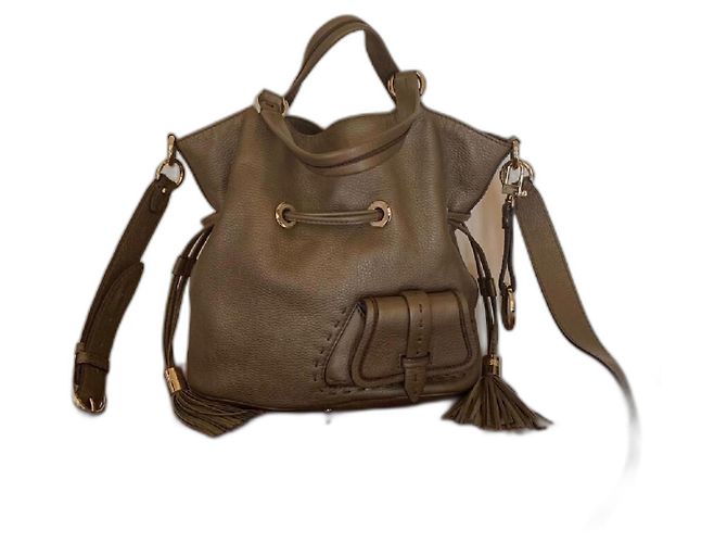 Bolsa Lancel BB em couro castanho Castanha
