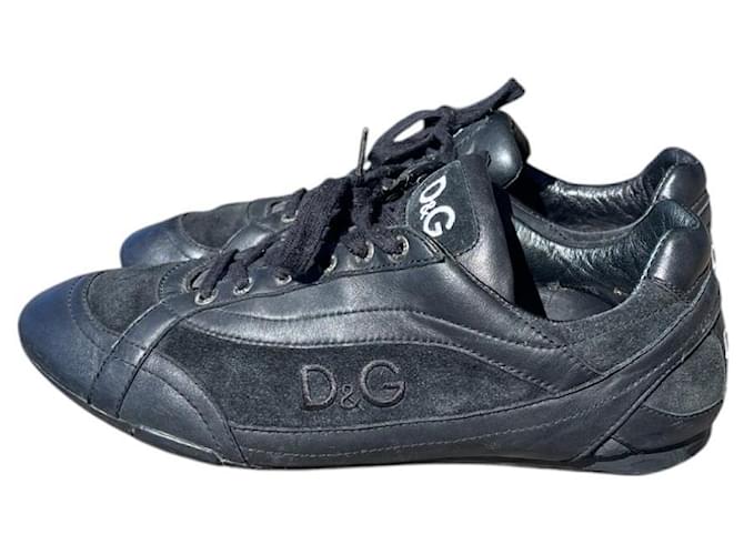 Dolce & Gabbana Sneakers Black Leather  ref.2154049