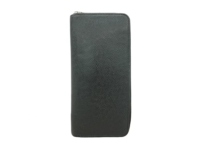 Louis Vuitton Long Wallet Taiga Zippy Vertical M30503 Grey  ref.2154087