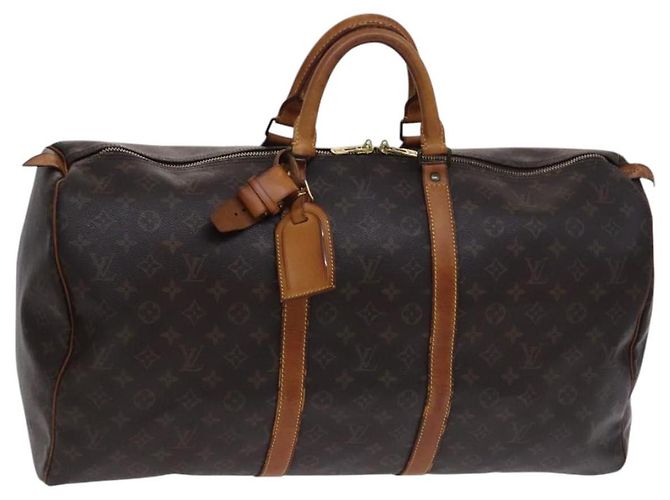 LOUIS VUITTON Monogram Keepall 55 Bolsa Boston M41424 LV Auth BD1339 Monograma