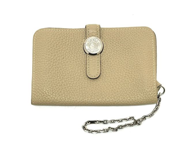 Hermès Monedero Dogon Hermes en beige