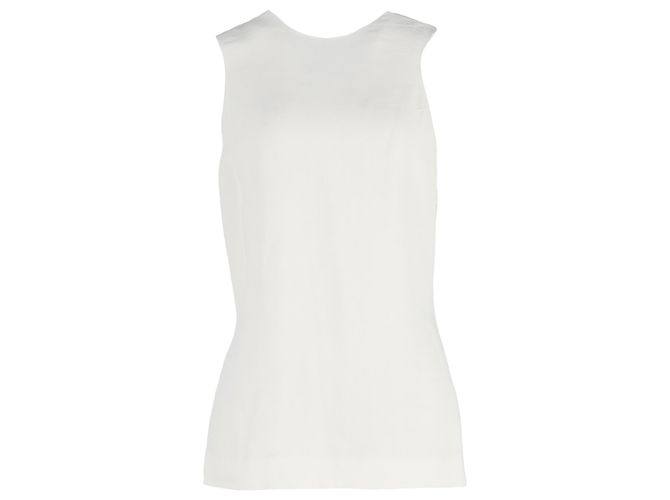Top Cruzado Khaite em Viscose Creme Branco