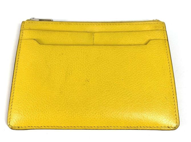 Hermès Hermes Yellow Card Case