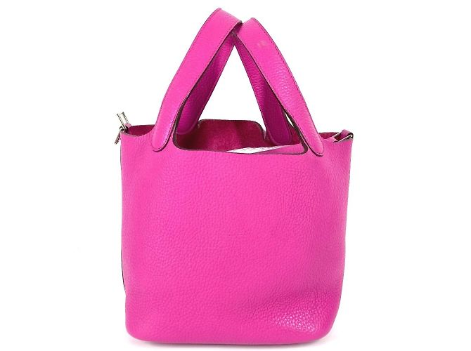 Bolsa Tote Picotin Lock PM da Hermès Rosa