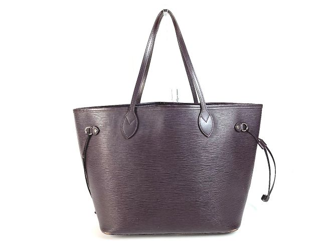 Sac Neverfull MM Epi de Louis Vuitton Violet Violet foncé