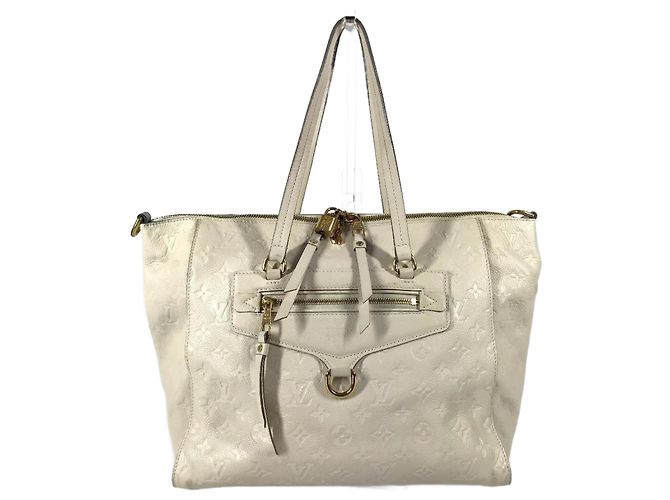 Bolsa tote Lumineuse PM em Monogram Empreinte Louis Vuitton Branco