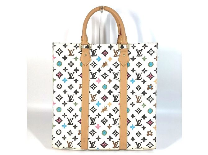 Borsa Tote Sac Plat Monogram Craggy Louis Vuitton Multicolore Beige