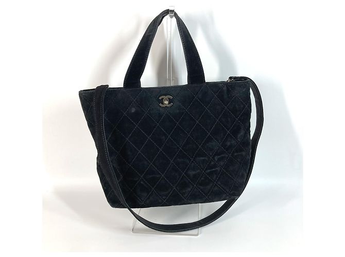 Sac à épaule Chanel Matelassé CC Coco Mark Turnlock Noir