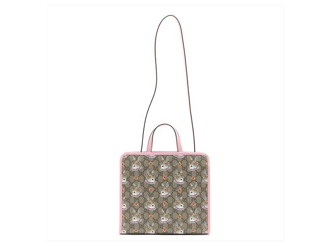 Gucci Children's GG Supreme Canvas Higuchi Yuko Pink Tote