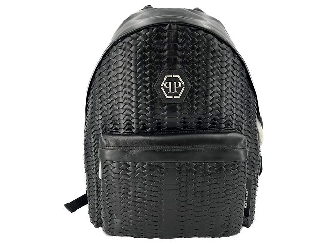 Philipp Plein Backpack Black Leather