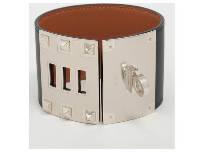 Hermès Kelly Dog Xtreme Bangle Leather Black