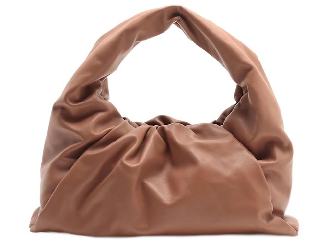 Bottega Veneta A bolsa hobo grande de couro marrom