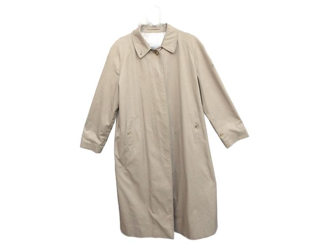 Impermeable Burberry Beige en Gabardina de Algodón