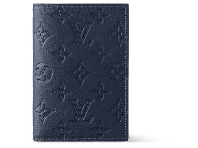Louis Vuitton Porte-passeport LV bleu marine neuf