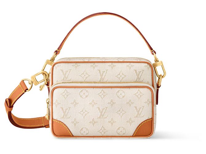 Sac Messager Louis Vuitton Nil Beige Monogram Heritage