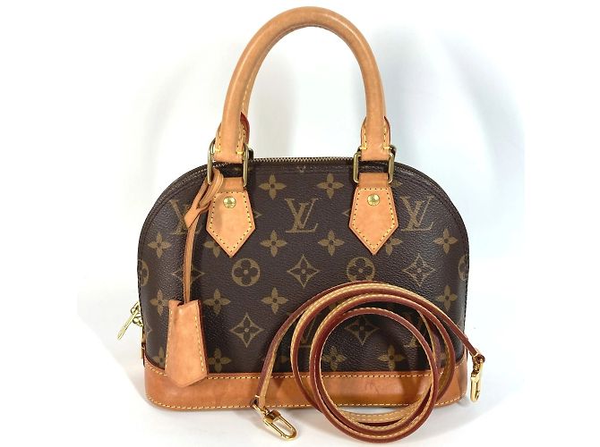 Bolsa transversal Louis Vuitton Monogram Alma BB Marrom