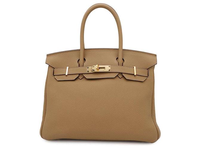 Hermès Sac à main Hermes Birkin 30 Biscuit Togo Cuir  ref.2157033