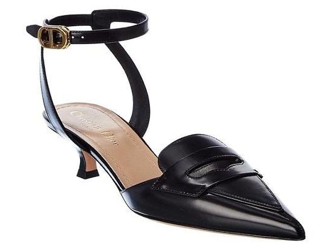 Dior Boy D Slingback Pumps schwarz Leder 36,5