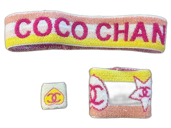 Set di fascia e bracciale Chanel Multicolore