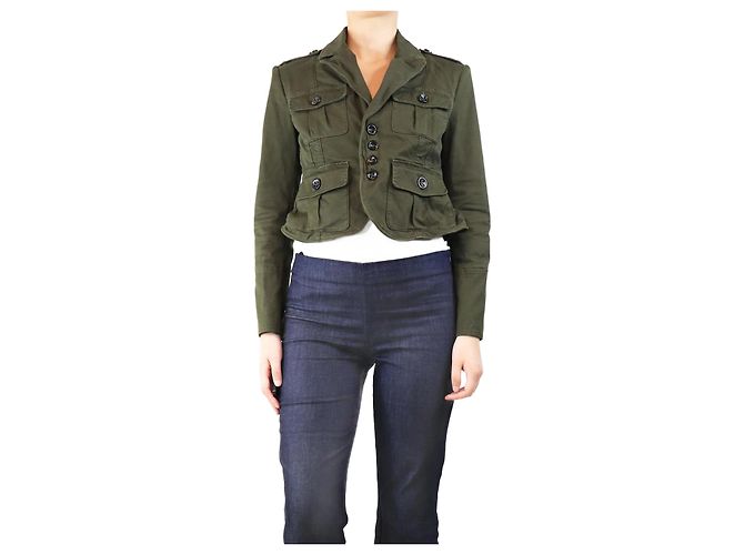 Dsquared2 Veste militaire vert armée - taille UK 12